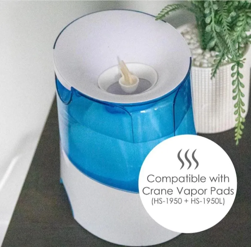Crane Tabletop Warm Mist 0.5 Gallon Humidifier - Certified Refurbished