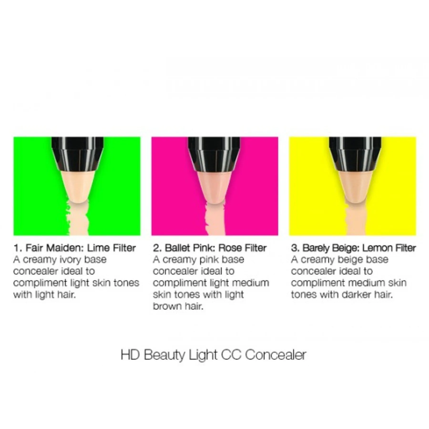 Hd Beauty Light Cc High Coverage Concealer 1. Fair Maiden