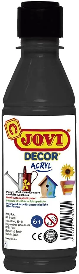 JOVI DECOR BOTTLE OF 250 CC.  BLACK
