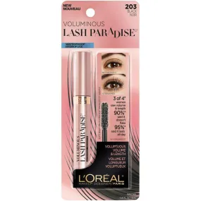 L'OREAL - Voluminous Lash Paradise Waterproof Mascara, Black - 0.25 fl. oz. (7.6 ml)