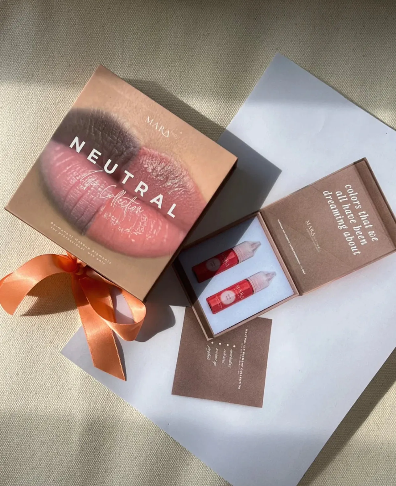 MARA Pro Neutral Lip Pigments Set 2 x 15ml