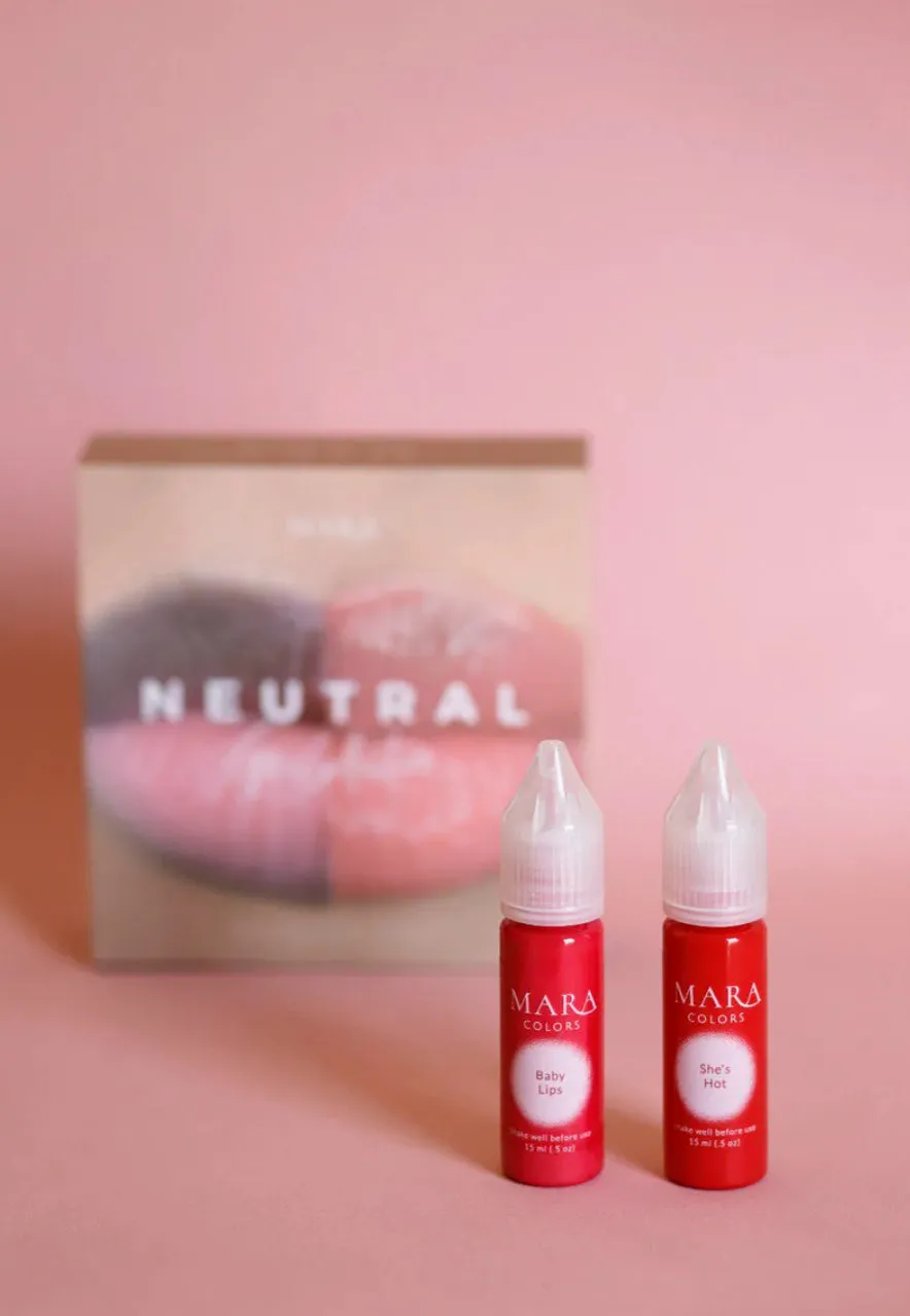 MARA Pro Neutral Lip Pigments Set 2 x 15ml